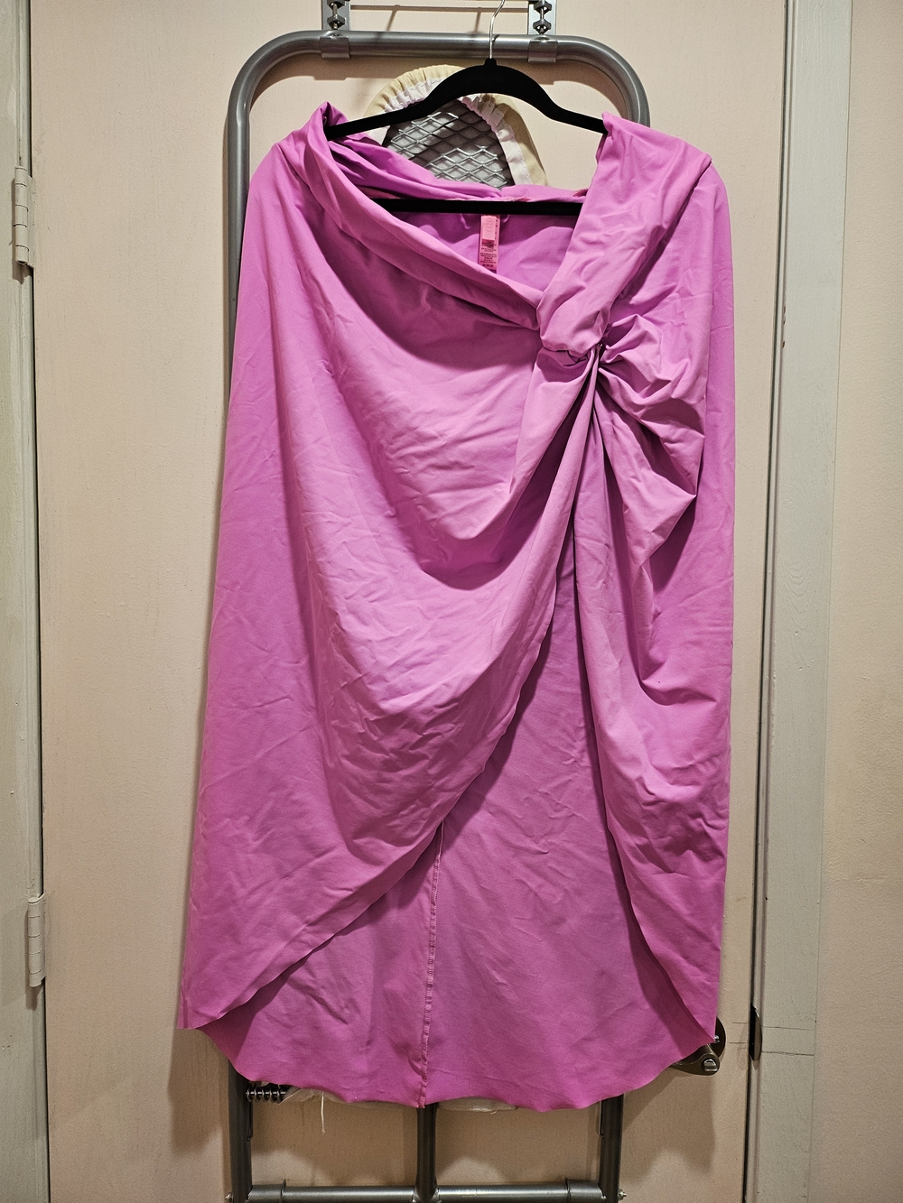 SKIMS Swim Pink Taffy Twist-Detail Swim Sarong